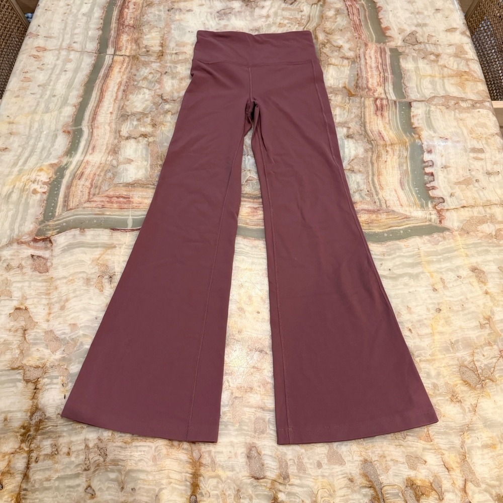 Athleta Elation Flare Pants‎ Women's XS Burgundy High Rise Yoga Leggings